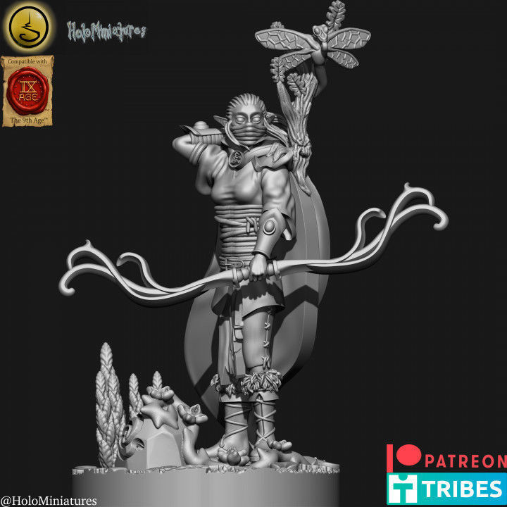 Wood elves Archers 3D print model_6