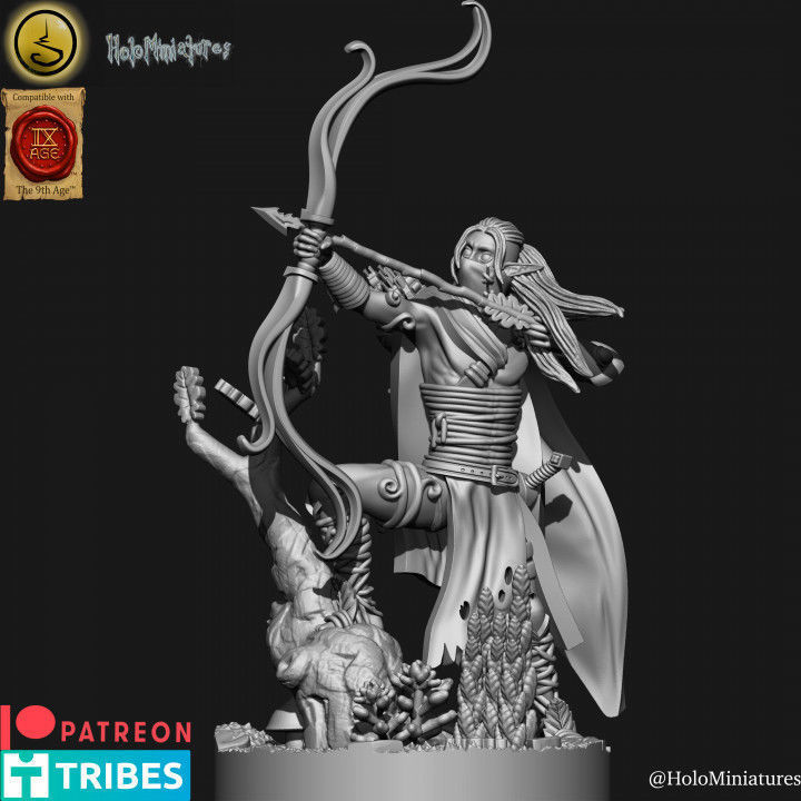 Wood elves Archers 3D print model_12