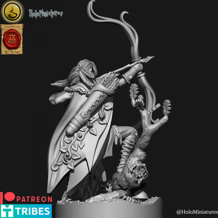 Wood elves Archers 3D print model_15