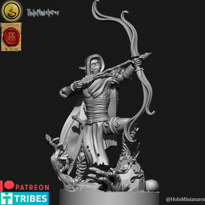 Wood elves Archers 3D print model_19