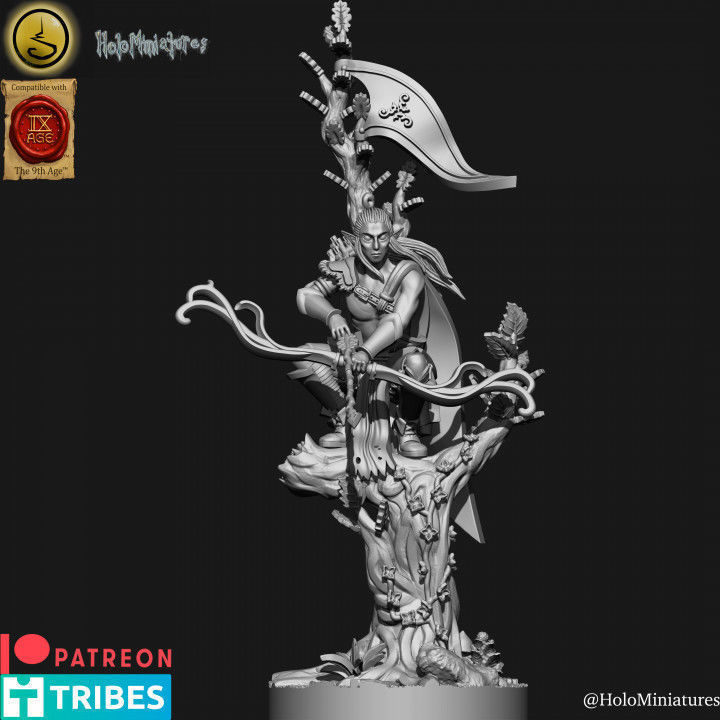 Wood elves Archers 3D print model_11