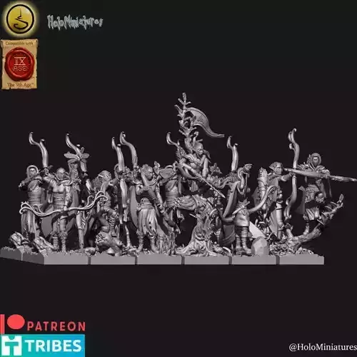 Wood elves Archers 3D print model