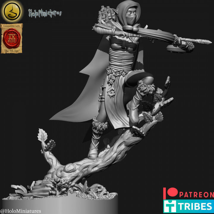 Wood elves Archers 3D print model_14
