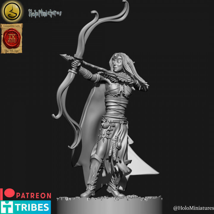Wood elves Archers 3D print model_17