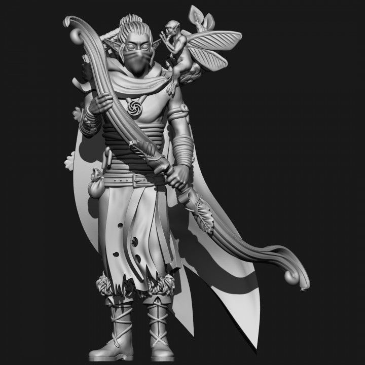 Wood elves Archers 3D print model_13