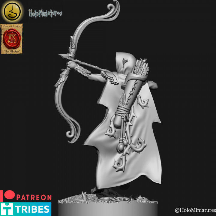 Wood elves Archers 3D print model_1