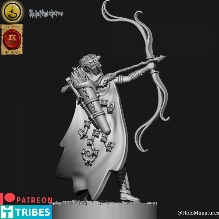 Wood elves Archers 3D print model_5
