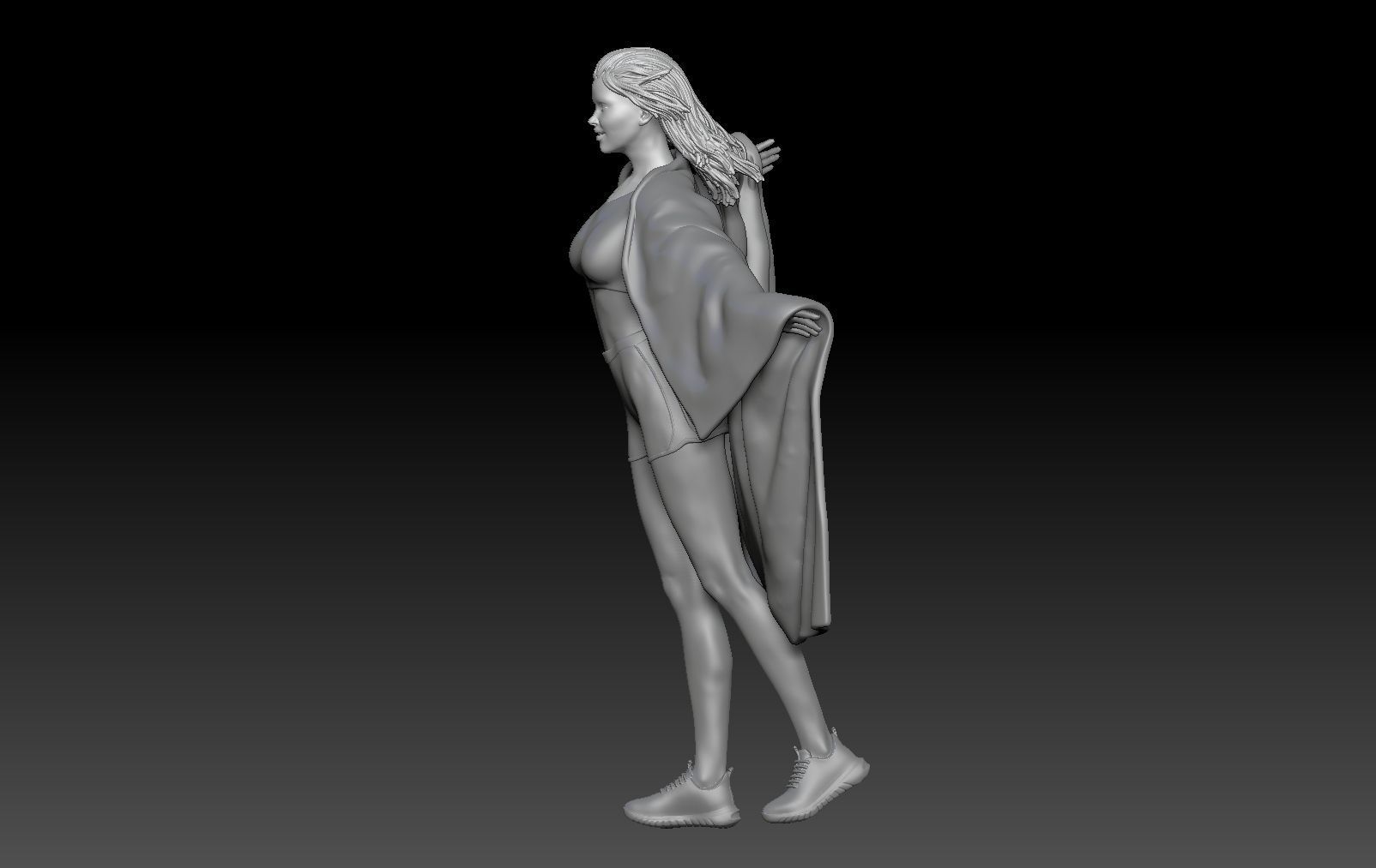 GIRLS FLAG WOLD CUP QATAR 1 3D print model_1