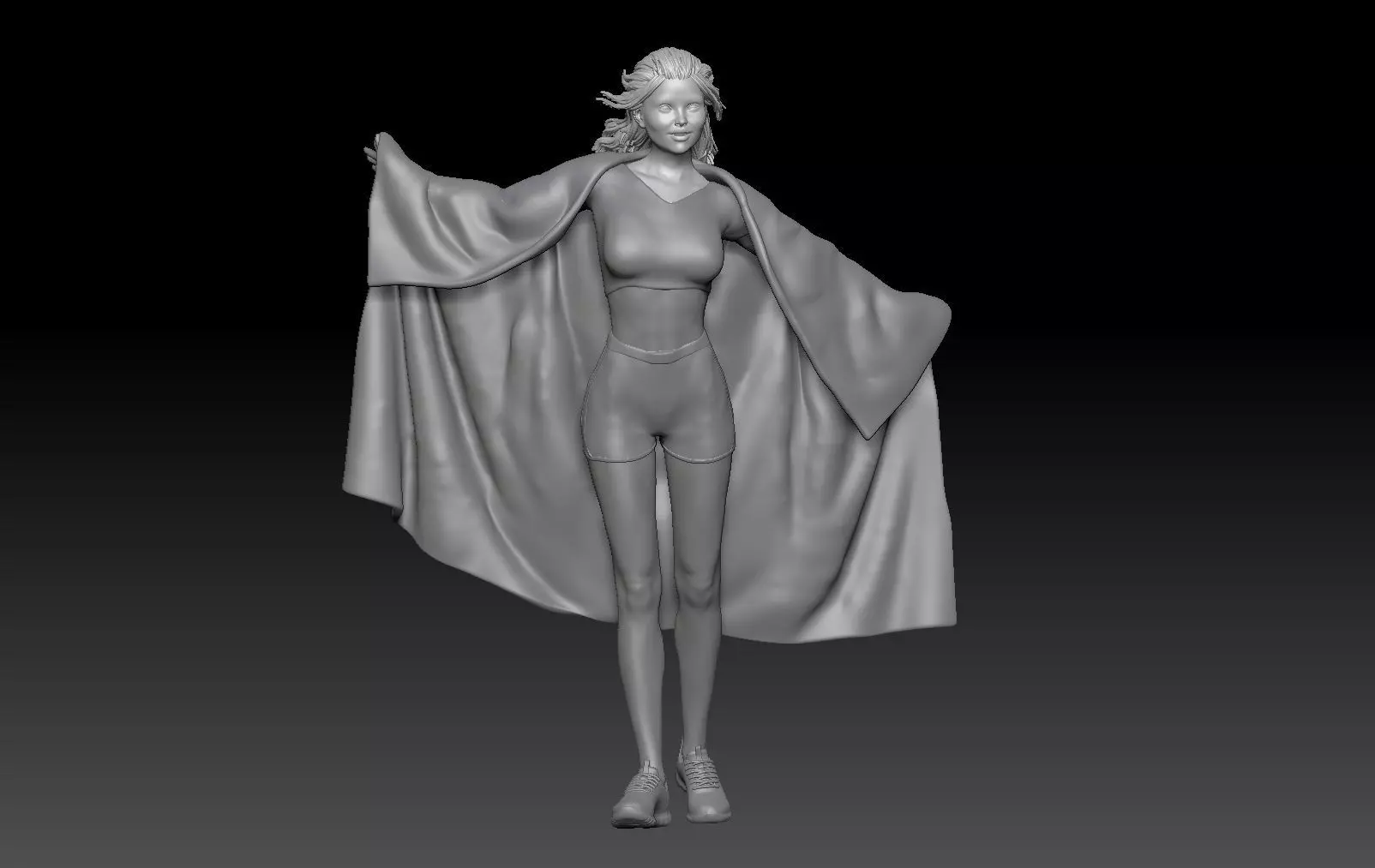 GIRLS FLAG WOLD CUP QATAR 1 3D print model_0