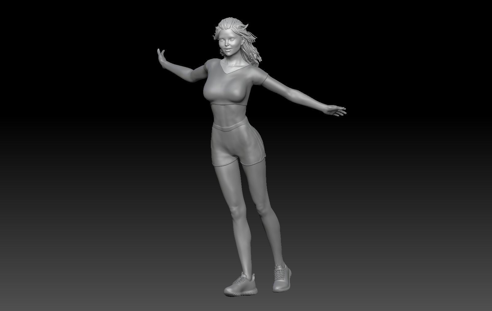 GIRLS FLAG WOLD CUP QATAR 1 3D print model_4