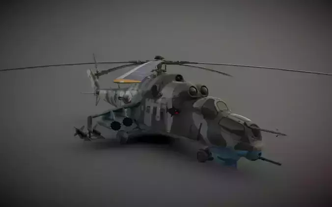 Russian Attack Helicopter MI-24