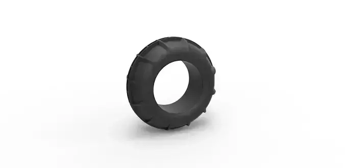 Dune buggy front tire 10 Scale 1 to 25