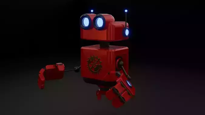Gear Box GB Series Robot Low-poly 3D model