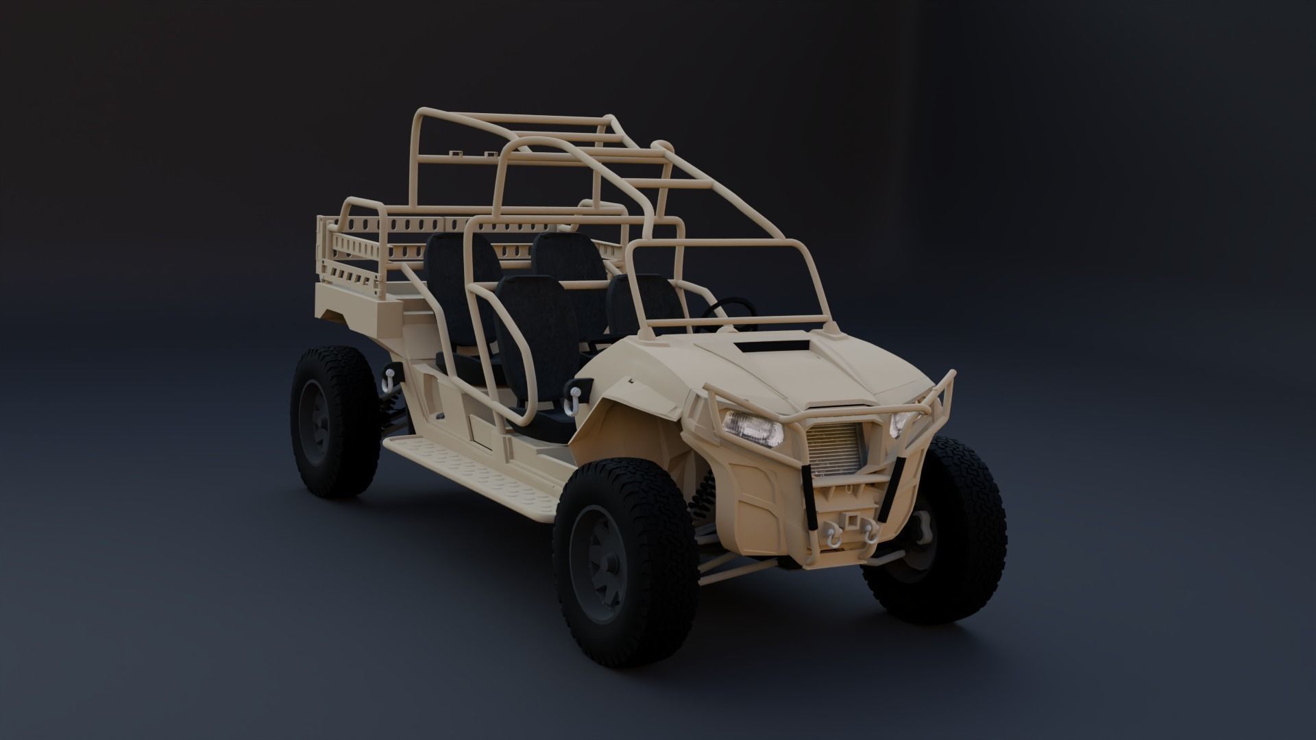 Polaris MRZR 4 3D model_1