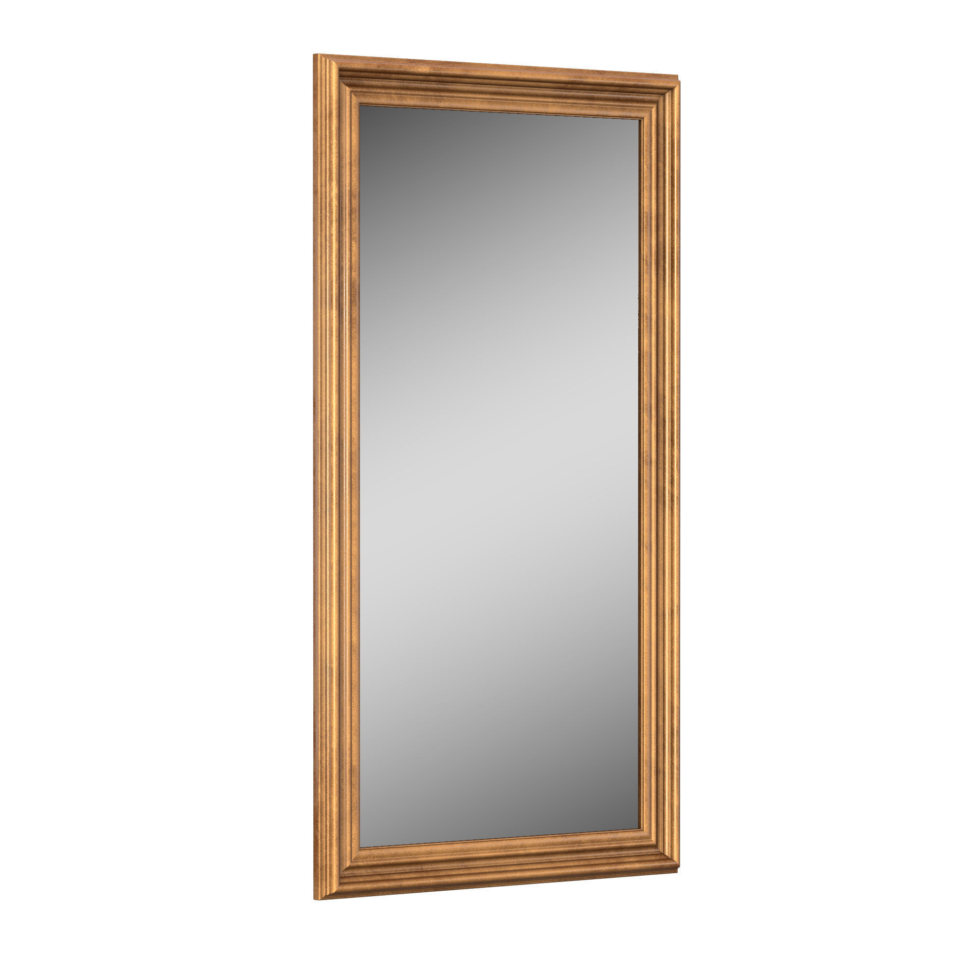 BAROQUE GILT ANTIQUED GLASS MIRROR 3D model_1