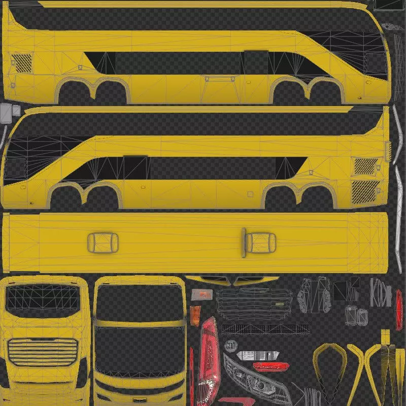 Comil Invictus DD Low-poly 3D model_14