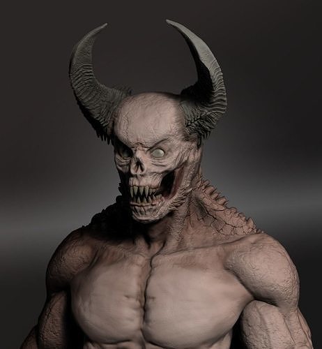 Demon Statue 3D print model