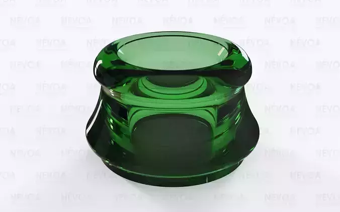 Glass finish - GME 13 04 - 02 - 29 mm - Sparkling wine finish 3D model