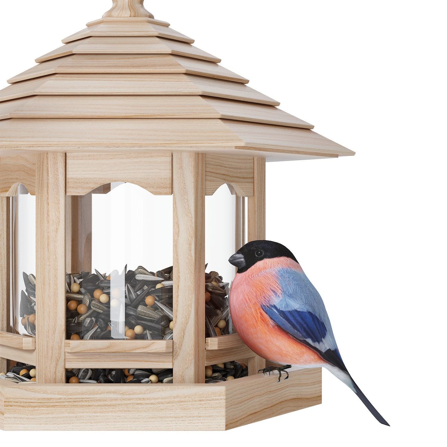 Feeder for garden birds Duvo plus 3D model CGTrader
