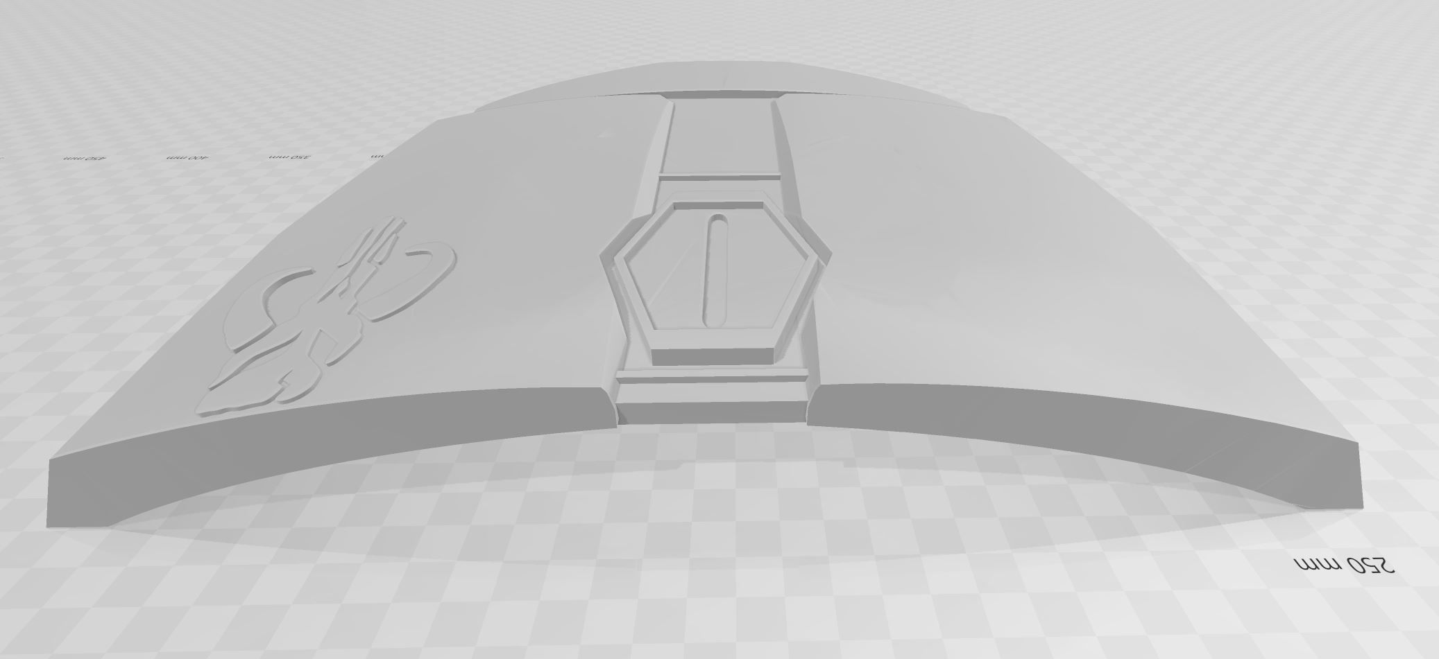 Mandalorian Style Breastplate With Mythosaur Embossed 3D print model_2