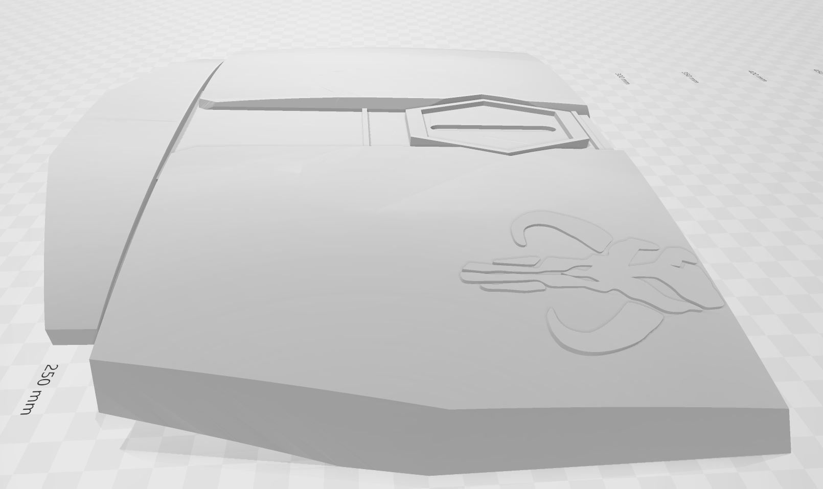 Mandalorian Style Breastplate With Mythosaur Embossed 3D print model_1