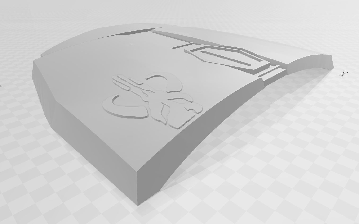 Mandalorian Style Breastplate With Mythosaur Embossed 3D print model_5