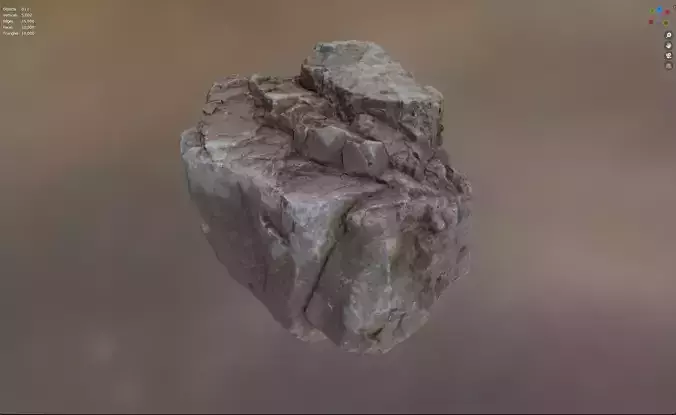 Stepped Sandstone - 8K Textures - 8 Mesh Resolutions