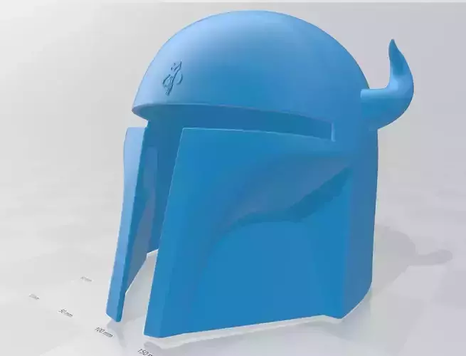 Horned Mandalorian Style Helmet