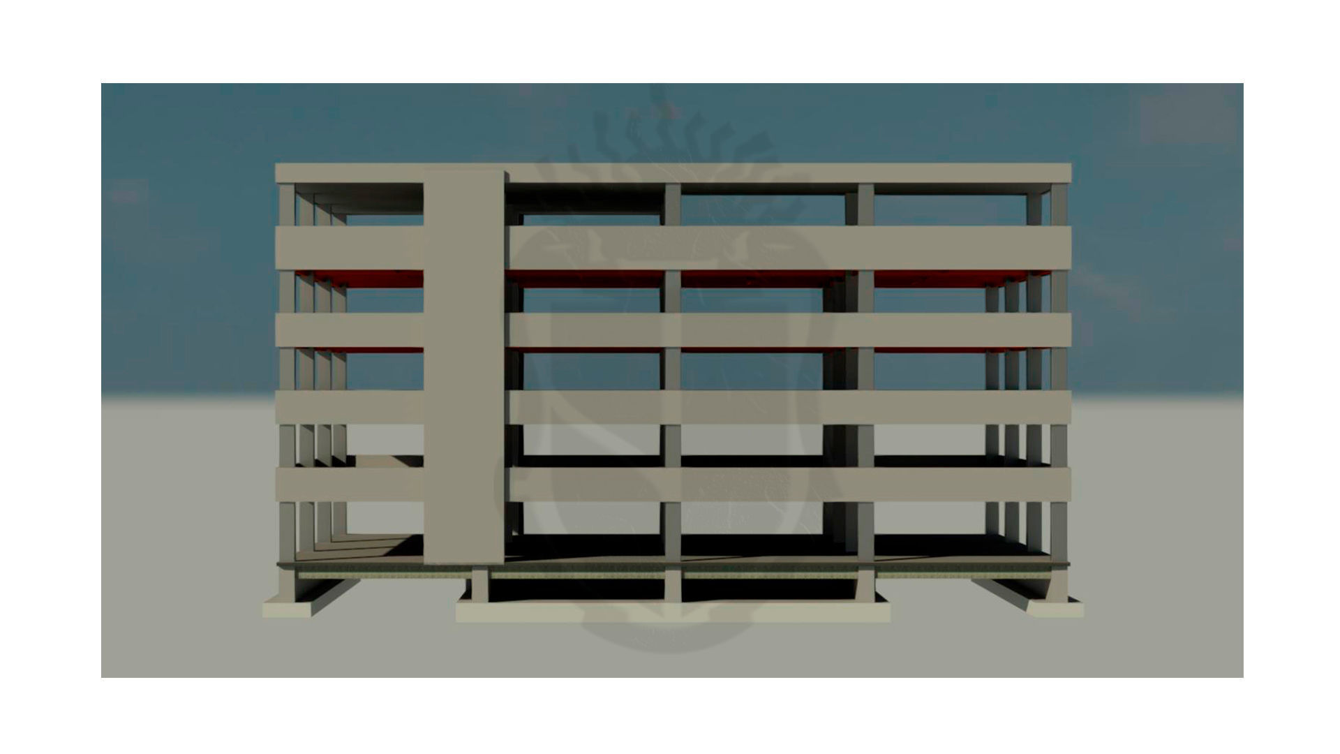 Revit Structural Model 3D model_2
