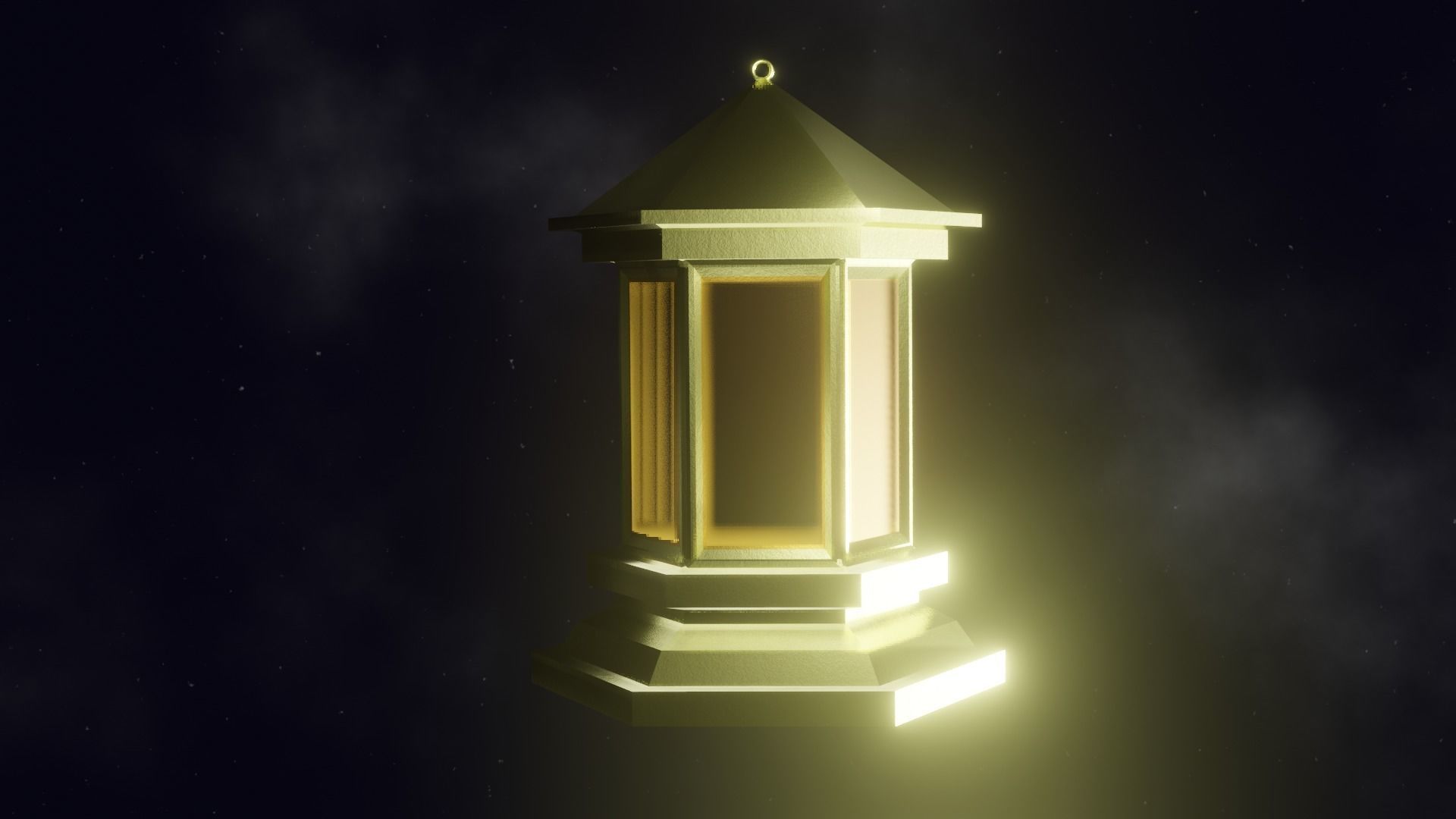 ramadan lantern Low-poly 3D model_2