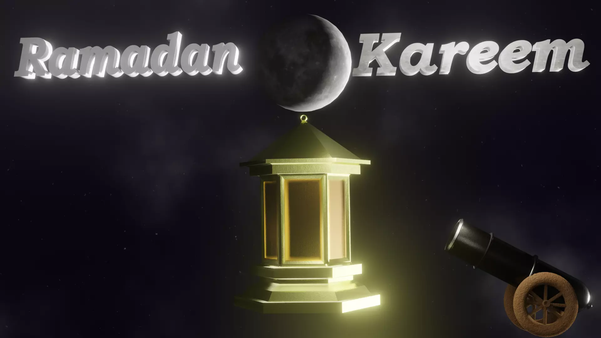 ramadan lantern Low-poly 3D model_0