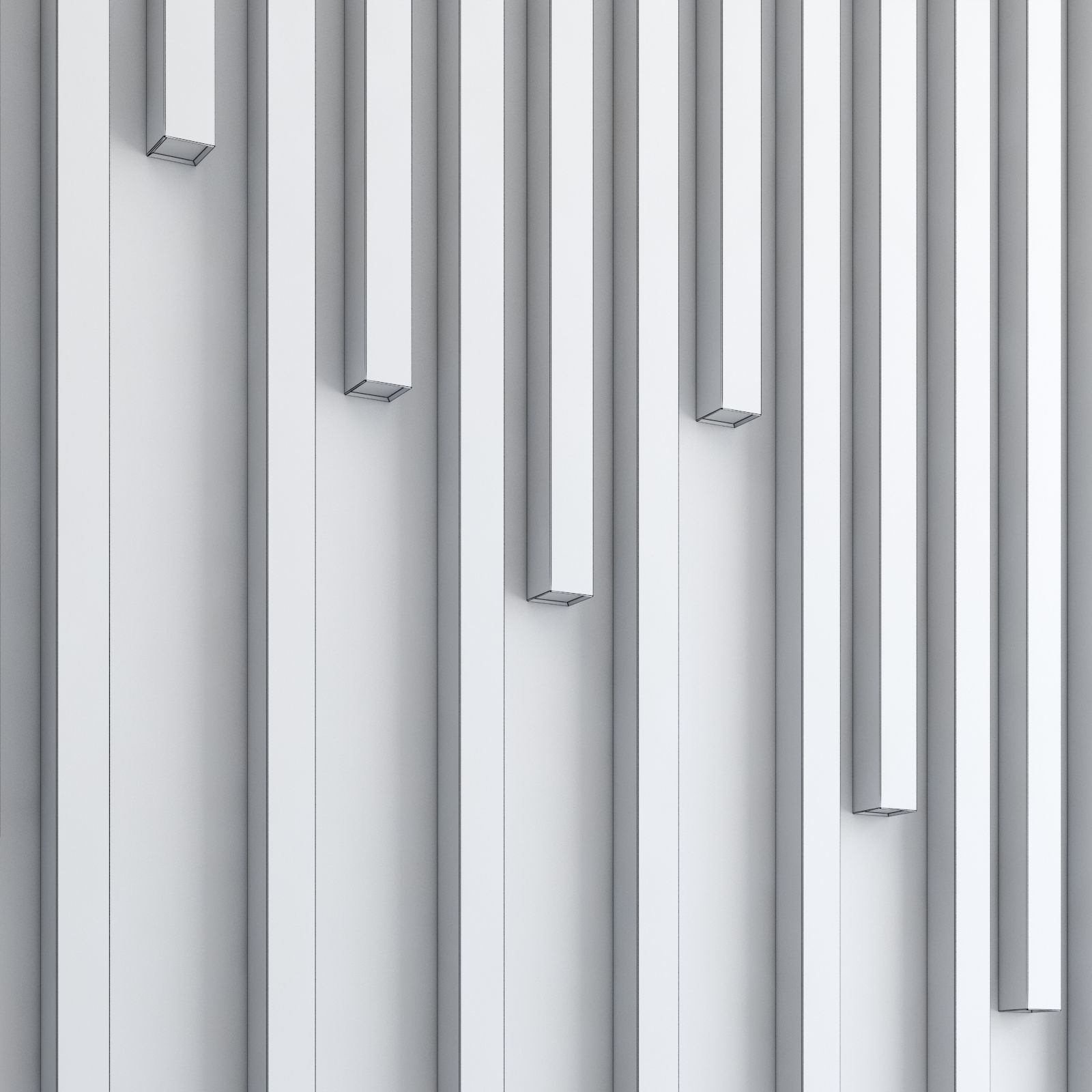 Fluted Panel 3D with lighting 3D model_6