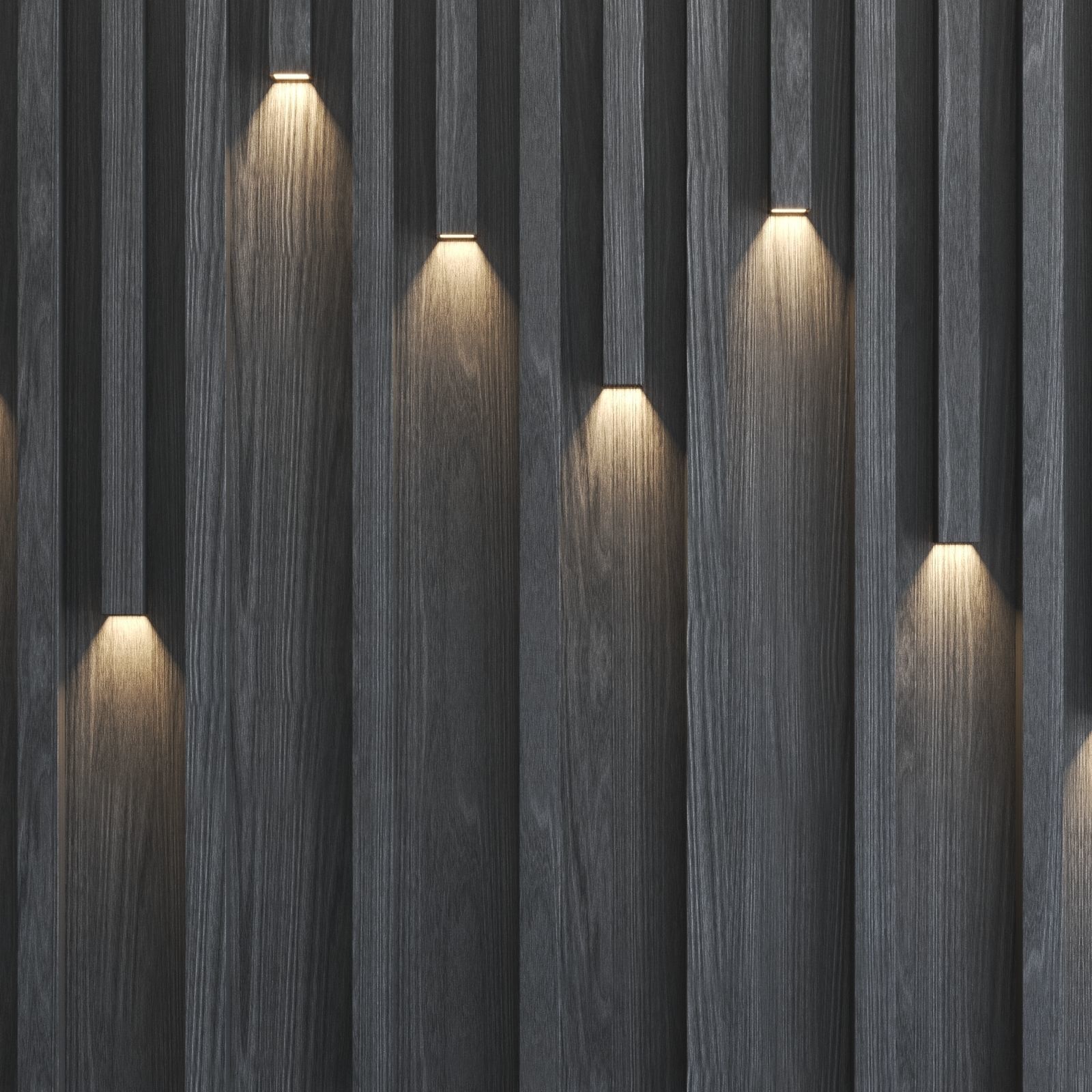 Fluted Panel 3D with lighting 3D model_3