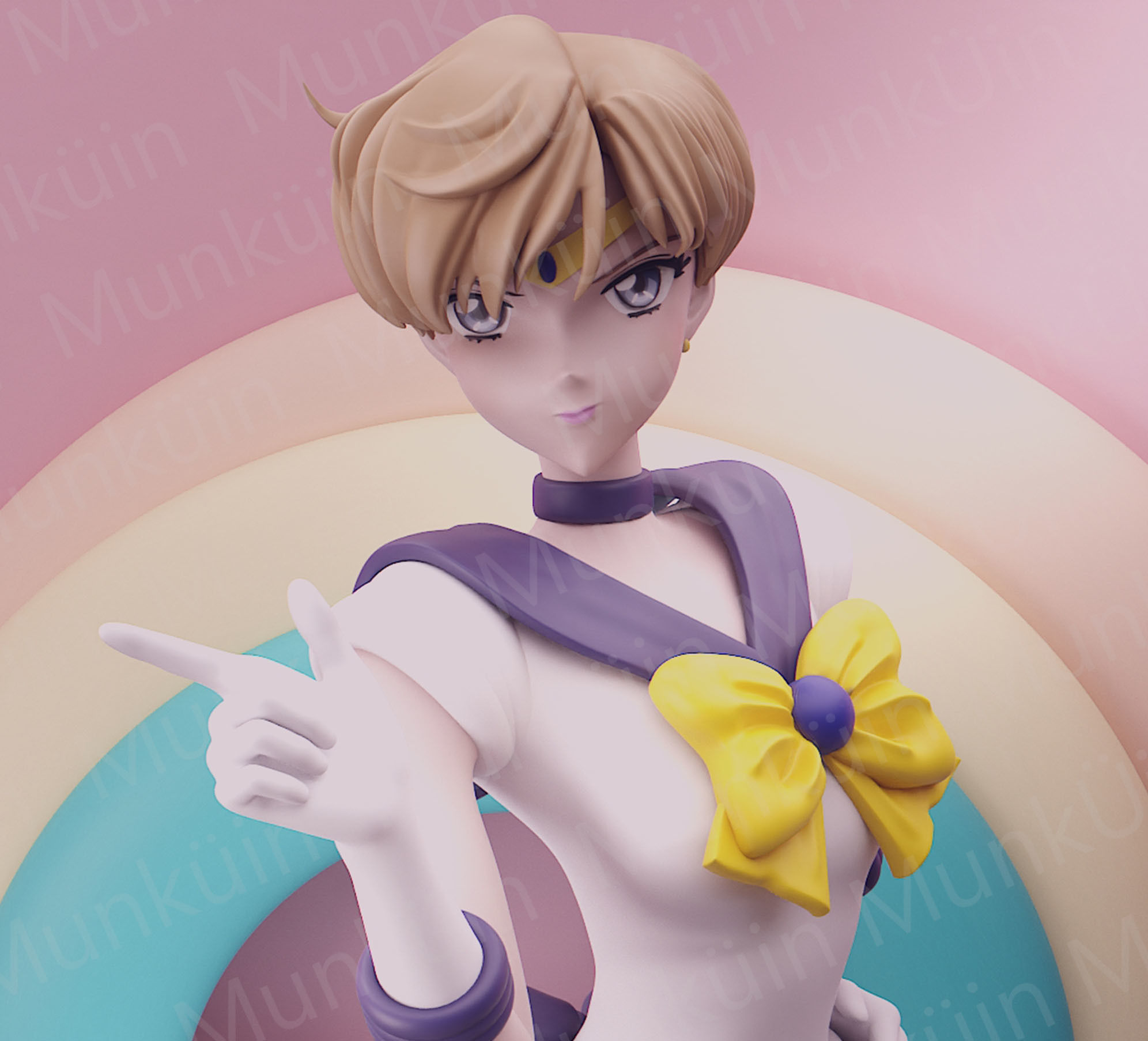 Sailor Uranus Fan Art 3D print model_18