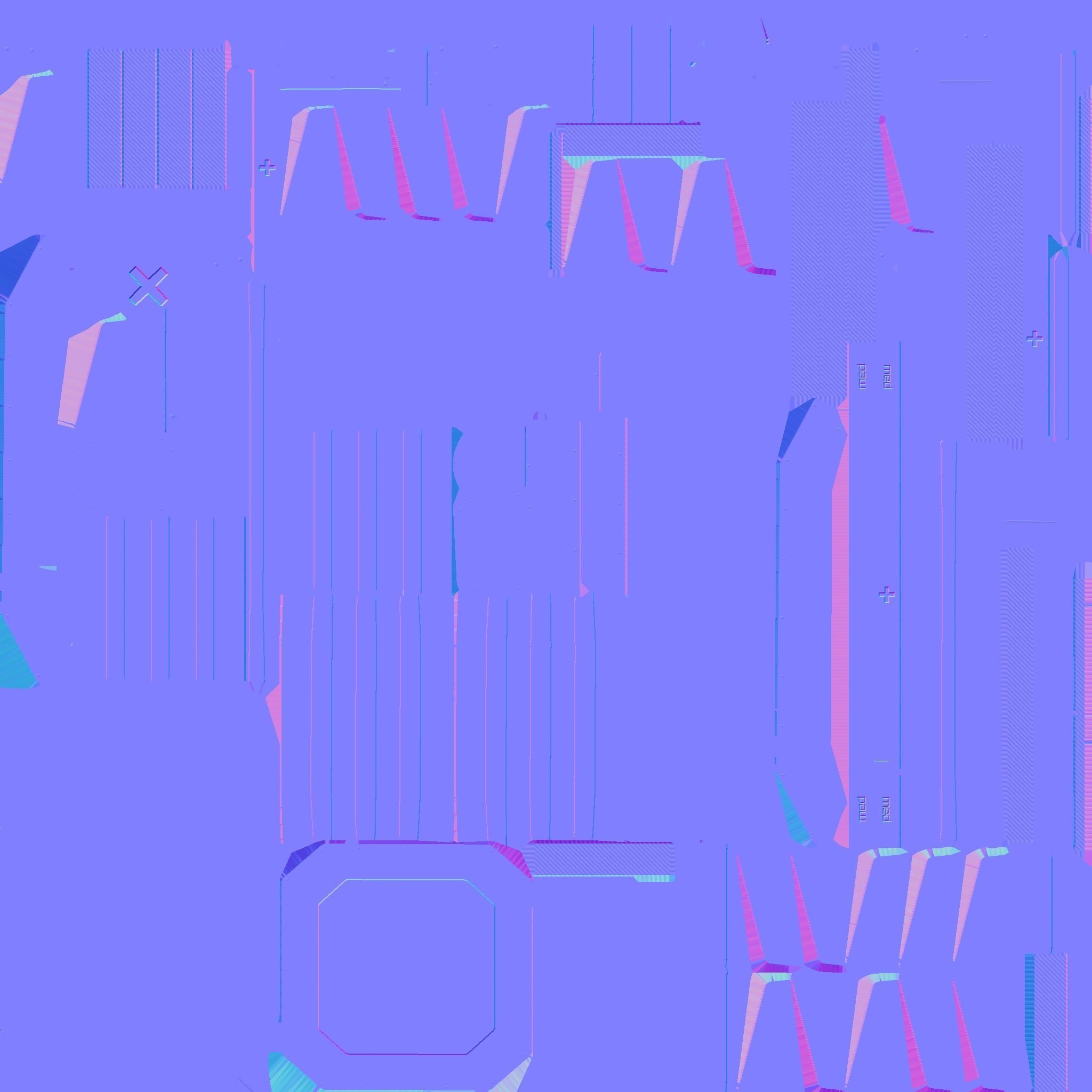 SciFi Hospital A08 Metallic - Sci Fi Exterior Design Low-poly 3D model_27