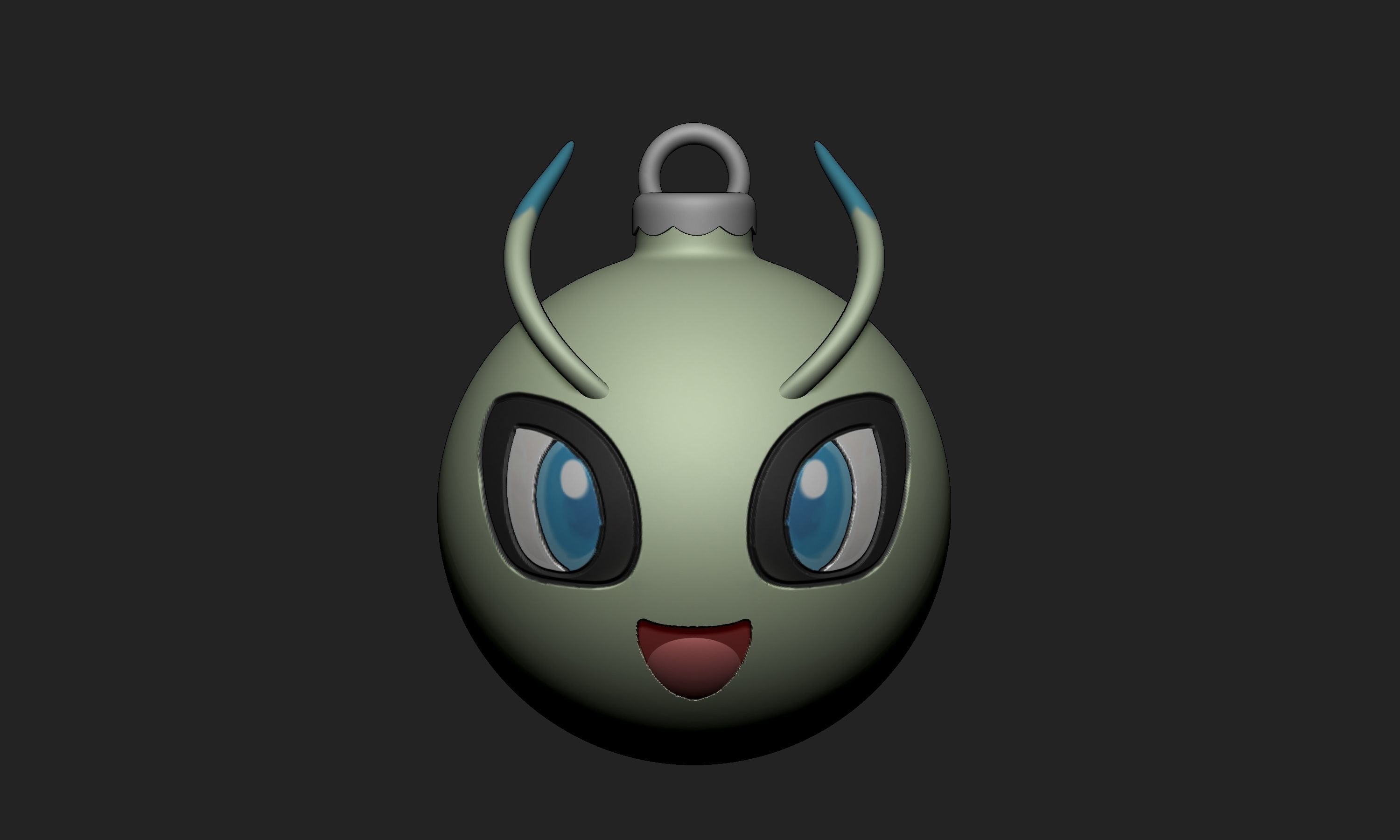 Pokemon - Christmas Ornament Celebi 3D print model_1
