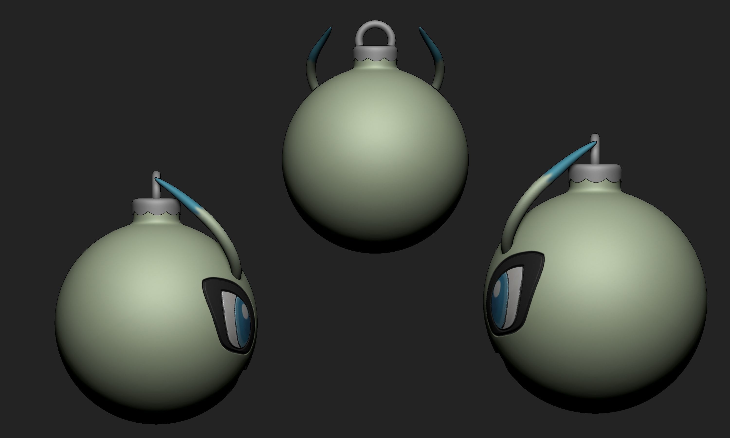 Pokemon - Christmas Ornament Celebi 3D print model_3