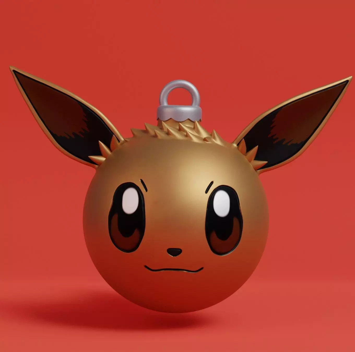 Pokemon - Christmas Ornament Eevee 3D print model