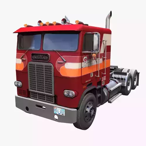 Freightliner FLT 1980 Low-poly 3D model