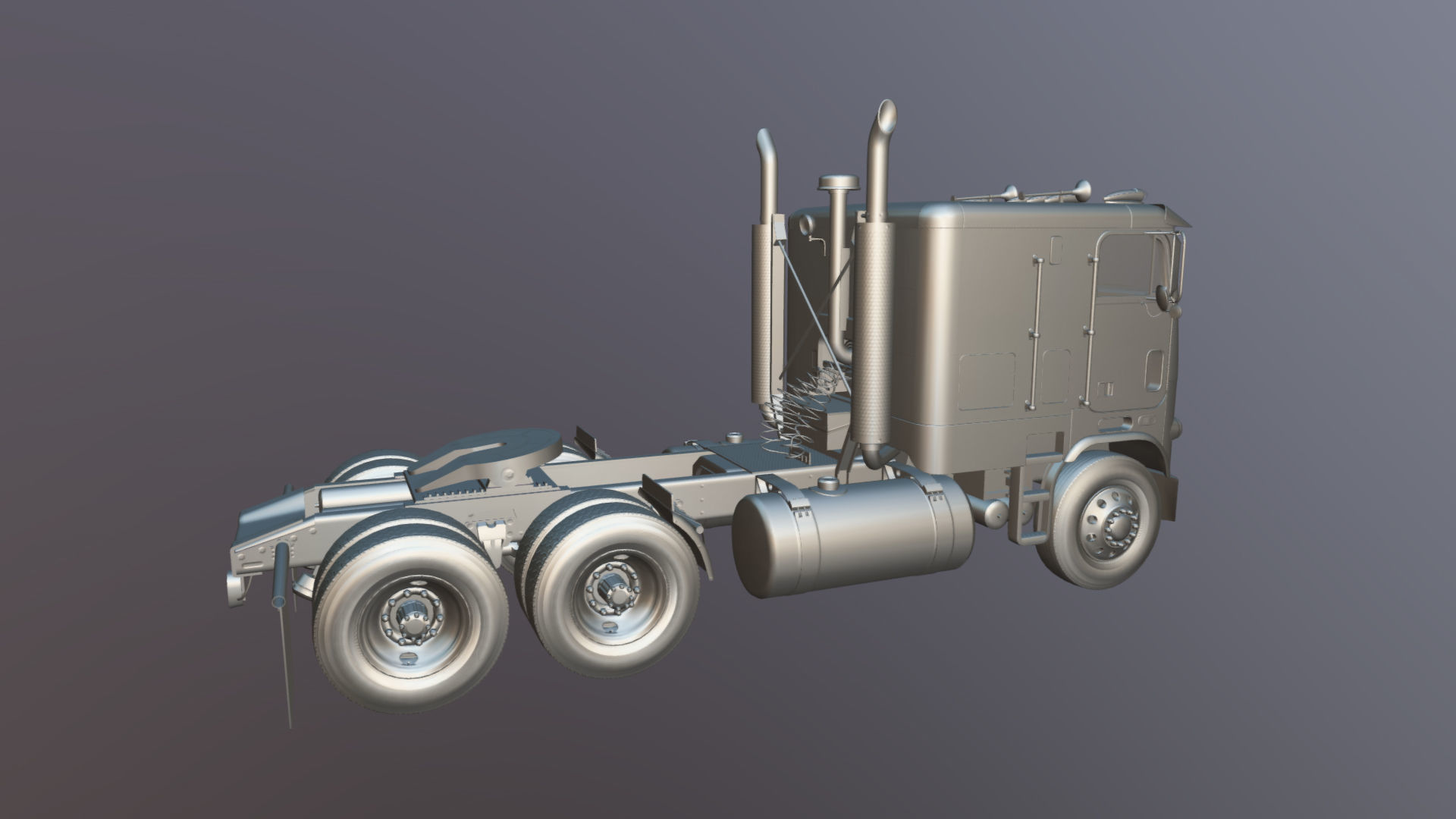 Freightliner FLT 1980 Low-poly 3D model_30