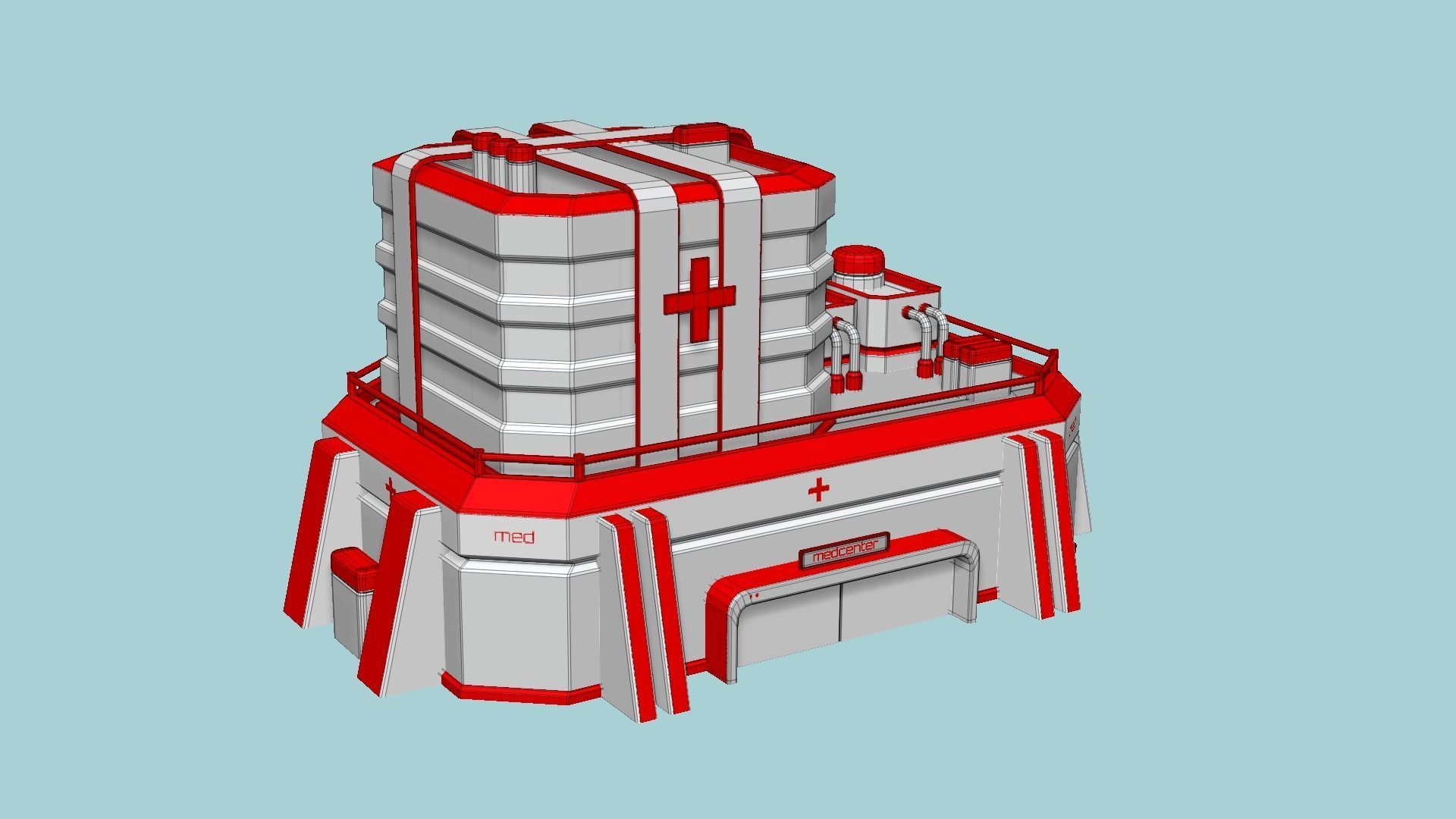 10 SciFi Hospitals A Collection - Sci Fi Exterior Design _80
