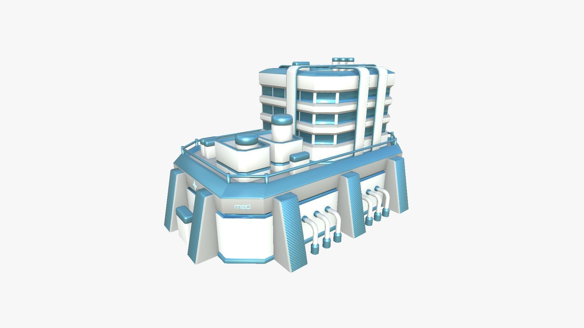 10 SciFi Hospitals A Collection - Sci Fi Exterior Design _39