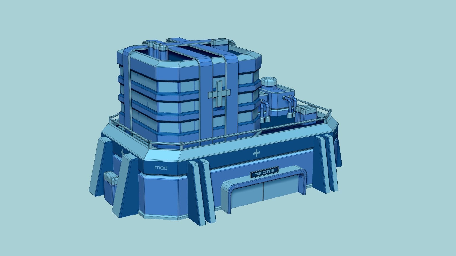 10 SciFi Hospitals A Collection - Sci Fi Exterior Design _69