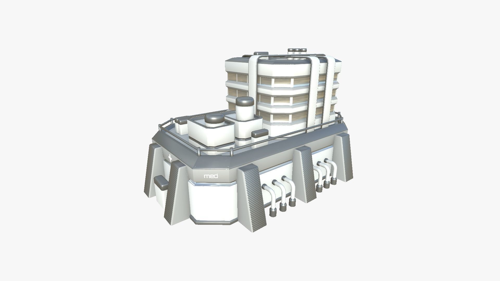 10 SciFi Hospitals A Collection - Sci Fi Exterior Design _34