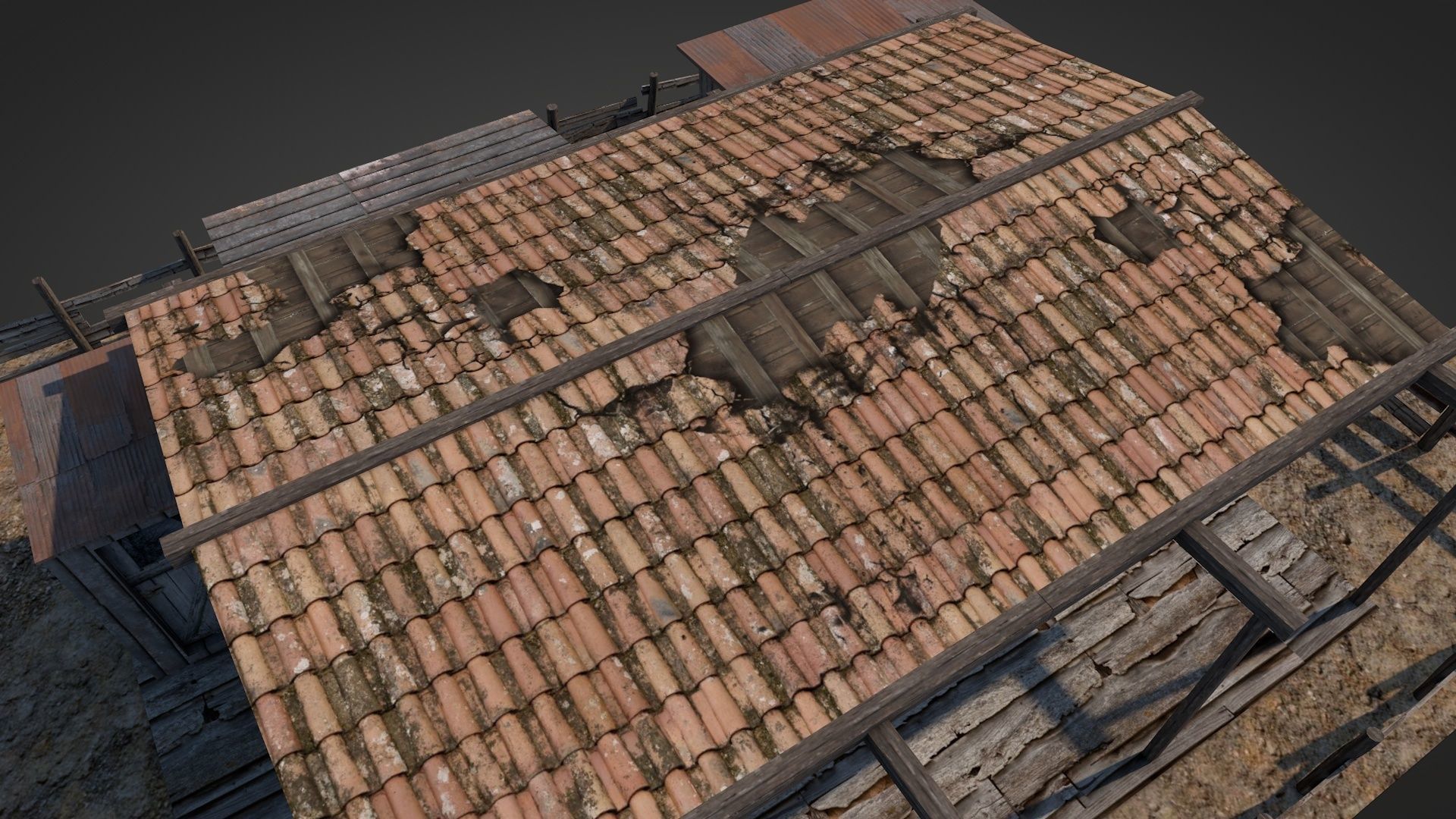 Anatolian Village Shack 4 Low-poly 3D model_10