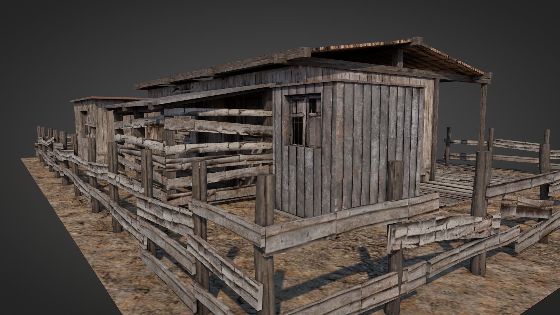 Anatolian Village Shack 4 Low-poly 3D model_5