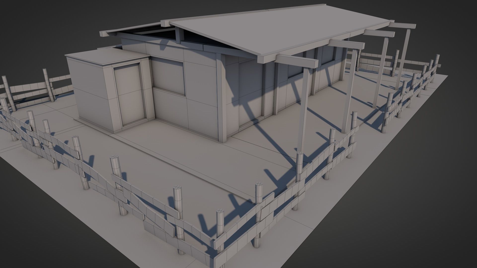 Anatolian Village Shack 4 Low-poly 3D model_12