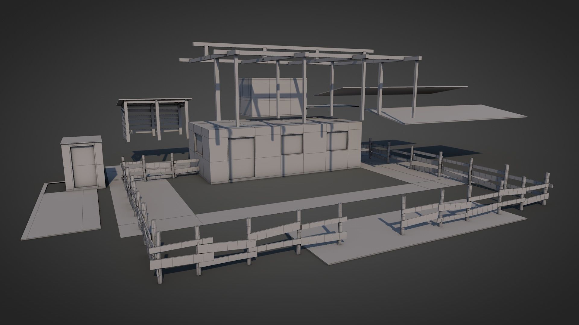 Anatolian Village Shack 4 Low-poly 3D model_16
