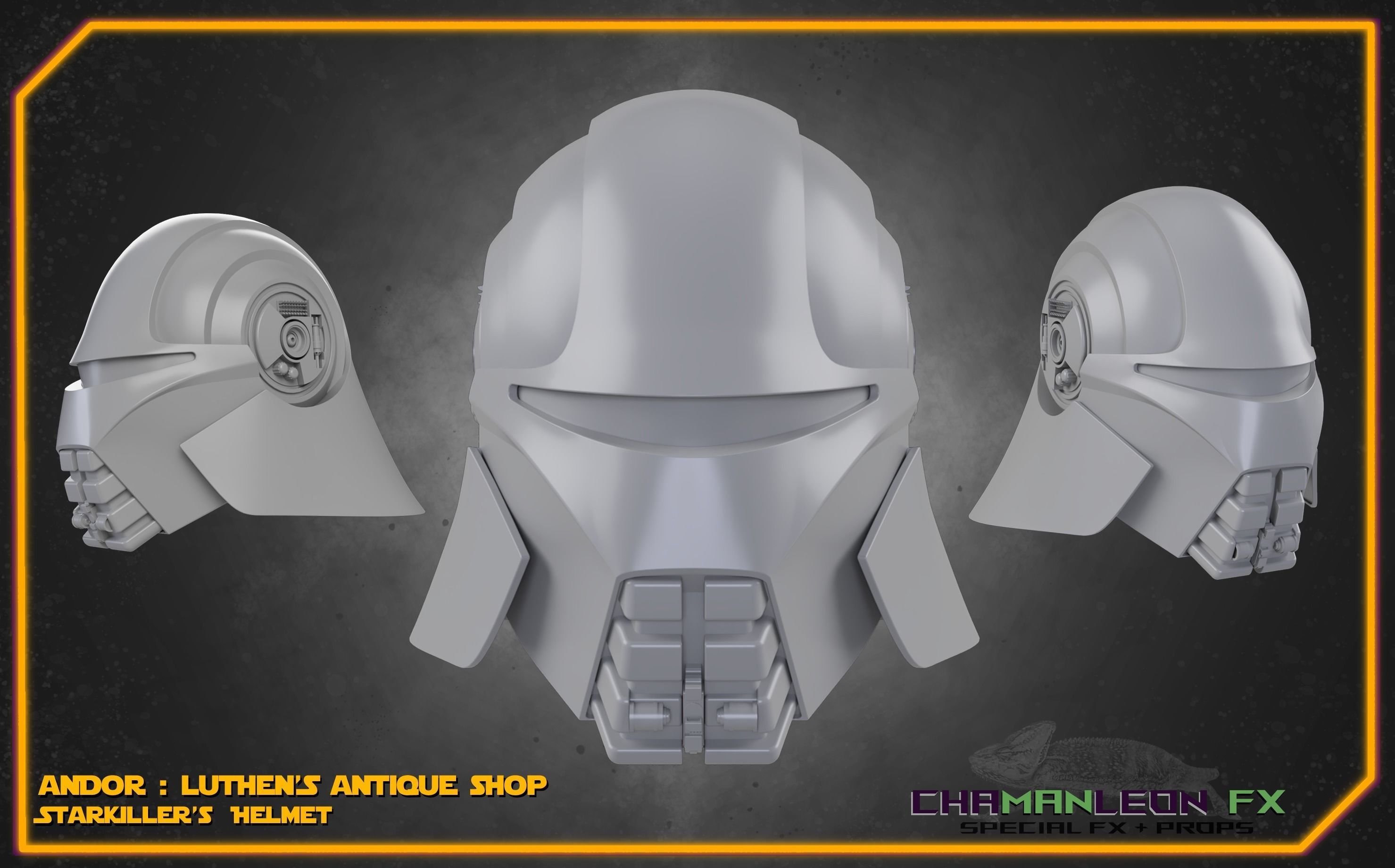 Starkiller Helmet Andor Star Wars Cosplay 3D print model_14
