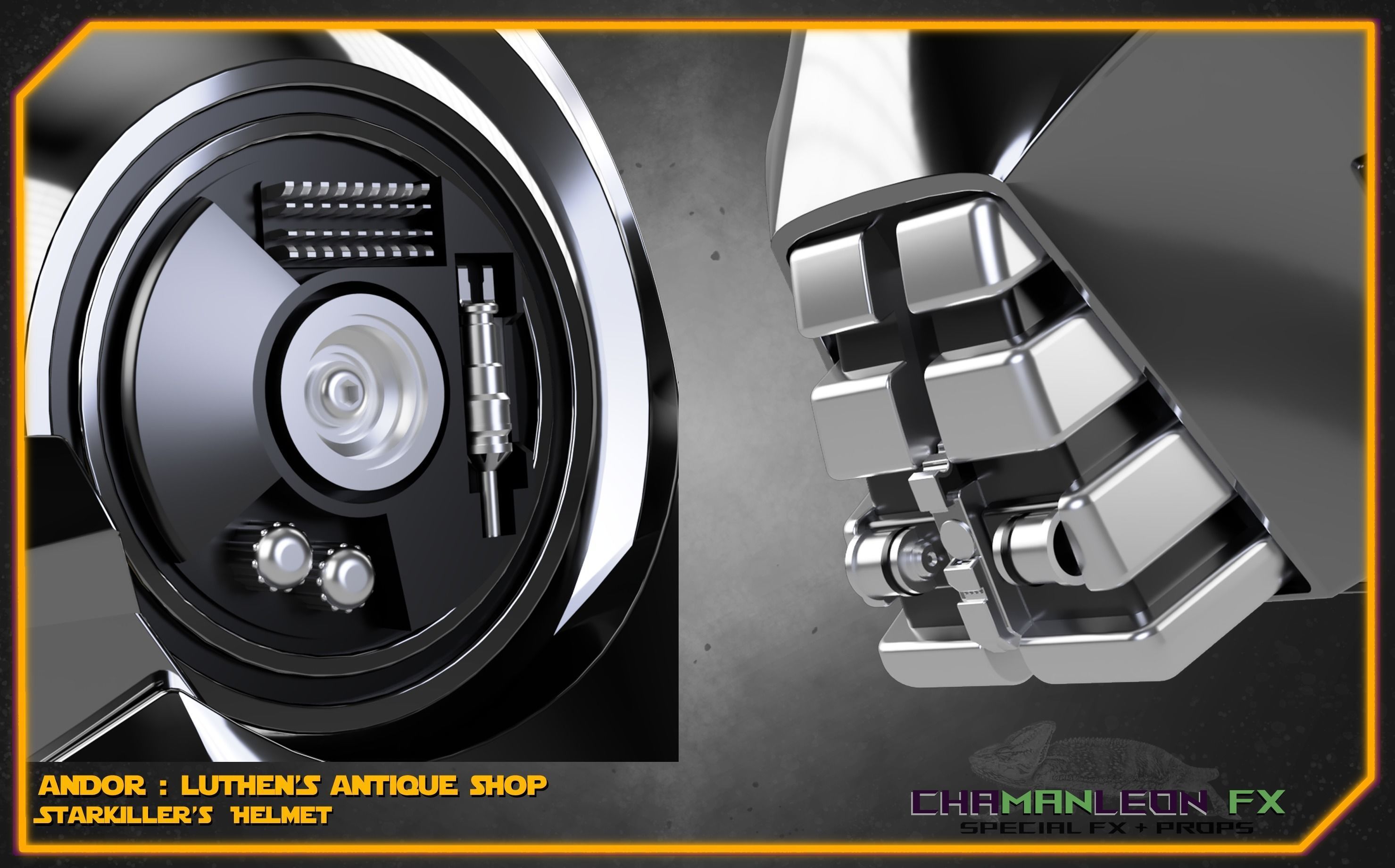 Starkiller Helmet Andor Star Wars Cosplay 3D print model_2